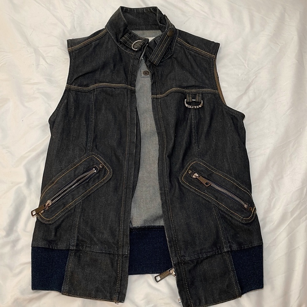 Diesel Kohat moto deniem jean vintage vest y2k